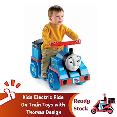 Kids Electric Ride On Train With Thomas Design Backseat Included Real