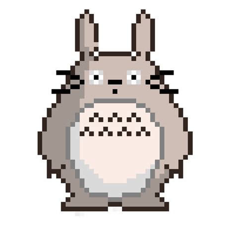 Pixel Totoro By Urianity On Deviantart