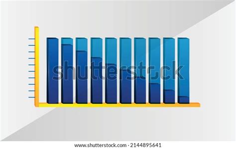 Vector Colorful Bar Charts Stock Vector Royalty Free 2144895641