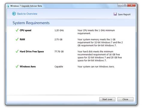 Windows 7 Upgrade Advisor Beta Tests Your Pcwin7 Compatibility