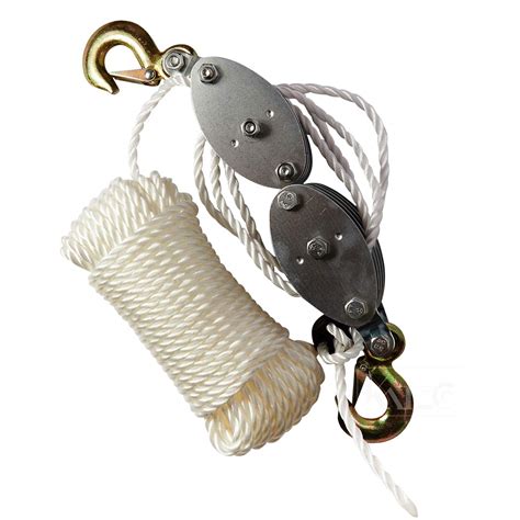 Buy Katzco Poly Rope Pulley Block And Tackle Hoist With Safety Snap
