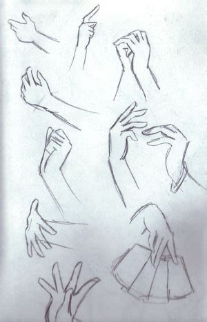 I also like the fact that the pro draws hair. how to draw anime hands by NekoBrenda on DeviantArt