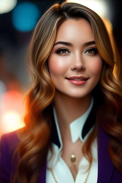 Premium Ai Image A Beautiful Girl On Deep Focus Generated Ai