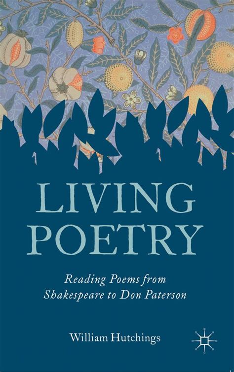 Living Poetry Book Cover ©palgrave Macmillan Reading Poems Poetry
