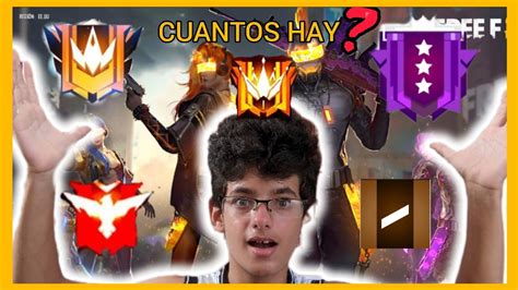 👌todos Los Rangos De Free Fire En Orden💚 Y Que Te Vas A Esperar De