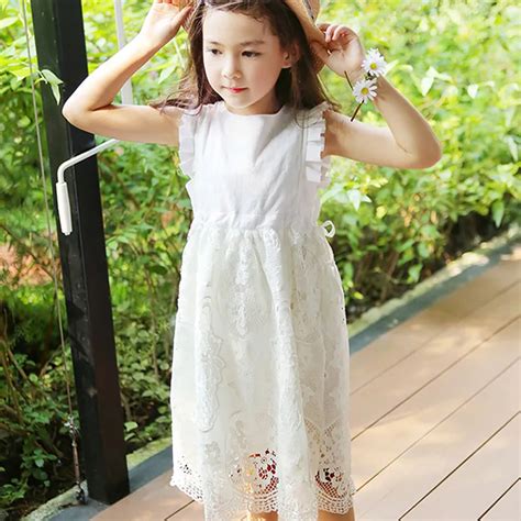 Lace Dresses For Girls Summer Princess Wedding Party Little Girls