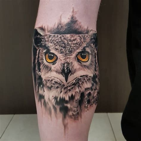 Tatouage Hibou Réaliste Realistic Owl Tattoo By Jérôme Siempre Tattoo