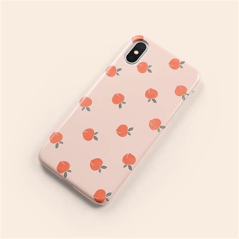 Fuzzy Peach Phone Case Peach Iphone 12 Case Peach Iphone 11 Etsy