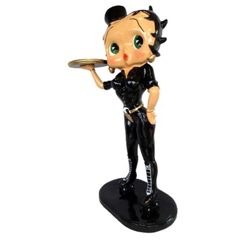 Statue En Résine Betty Boop Groom En Habits Noir 95 Cm Prince Déc