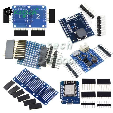 Esp8266 W Lan Wemos D1 Mini 12f 12e Dht22 Am2320 Cp2104 Ch340 Nodemcu