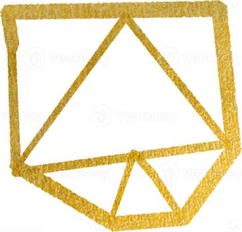 Free Gold Geometric Shape Frame 10870150 Png With Transparent Background
