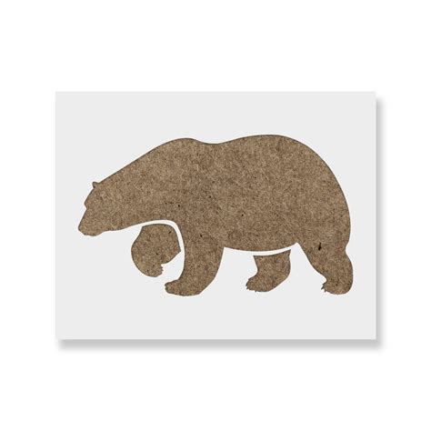 Grizzly Bear Head Stencil