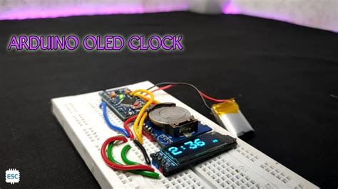 How To Make Arduino Oled Clock Youtube