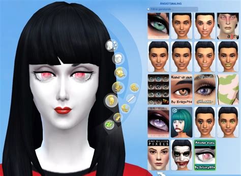 Anime Inspired Eyes By Erling1974 At Mod The Sims Sims 4 Updates