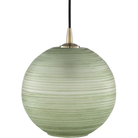 10 Green Matte Globe Shaped Hanging Pendant Ceiling Light Fixture
