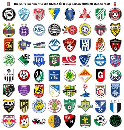 Founded in 1918, the austrian cup is the most prestigious club cup competition in austria. Die 64 Teilnehmer des ÖFB-Cup 2019/20 und die 16 ...