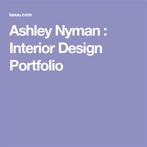 Ashley Nyman Interior Design Portfolio Portfolio Design Interior