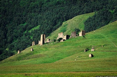 The Beautiful Scenery Of The Mountain Ingushetia · Russia