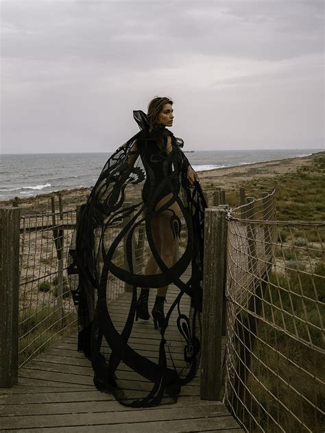 Oksana Bondarenko In Edge Of The Coast Silk And Lace And Wool Silklacewool