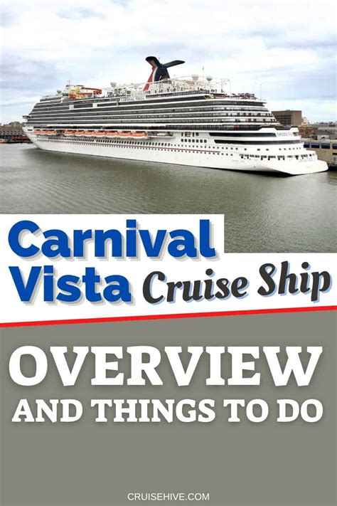Carnival Vista Cruise Ship Overview And Things To Do