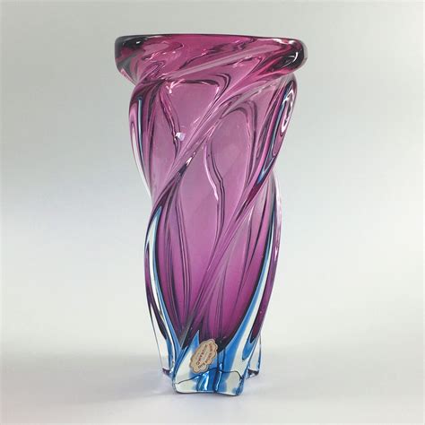 Mid Century Twisted Murano Glass Vase Italy 1950s Design Market