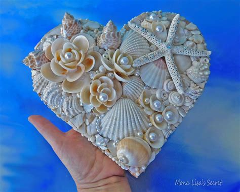 Seashell Heart 8 Beach Wedding Decor Seashell Decor Coastal Decor