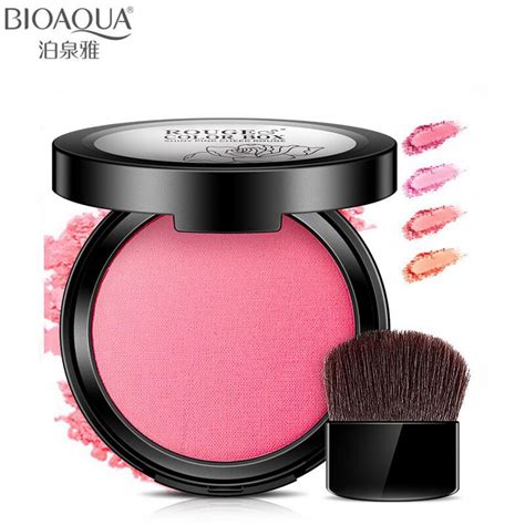 Bioaqua Brand Shiny Pink Blush Face Makeup Mineral Powder Blusher