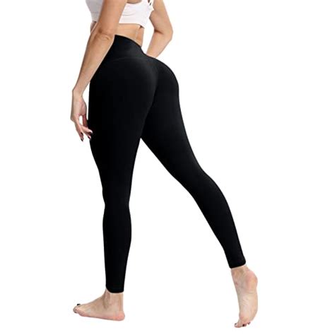 Hgwxx Women S Ultra Fine Brushed Nude Yoga Pants With Pockets High Waist And Hips Thin Fitness