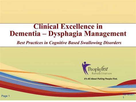 PPT Clinical Excellence In Dementia Dysphagia Management Best Practices In Cognitive Based