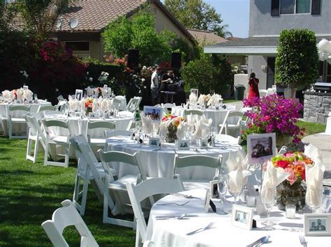 Many couples assume that having a backyard wedding automatically means they'll need to do all of the planning. Backyard Wedding Ideas ~ Wedding Ideas