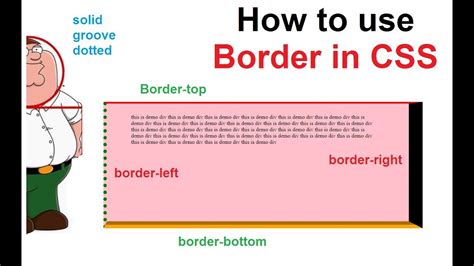 How To Border In Css Css Border Lett Right Top Bottom Youtube