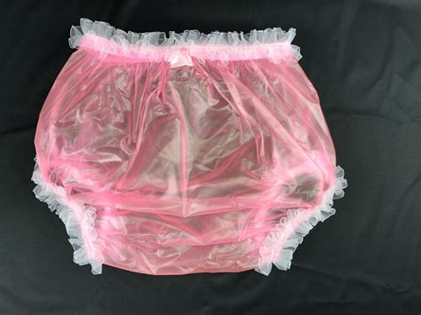 Abdl Adult Incontinence Pull On Plastic Pants Lace Panties Color