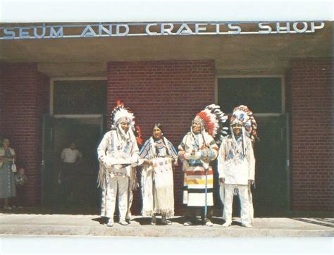 Pre 1980 Native Blackfeet Indians At Plains Indian Museum Browning Mt