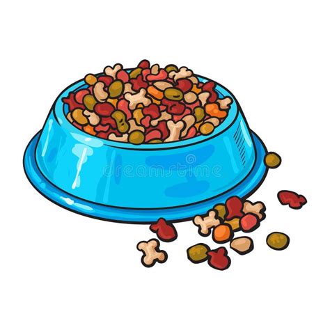 Bowl Dog Food Vector Stock Illustrations 13473 Bowl Dog Food Vector