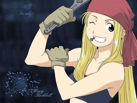 Hd Wallpaper Fullmetal Alchemist Winry Rockbell Riza Hawkeye Hagane No