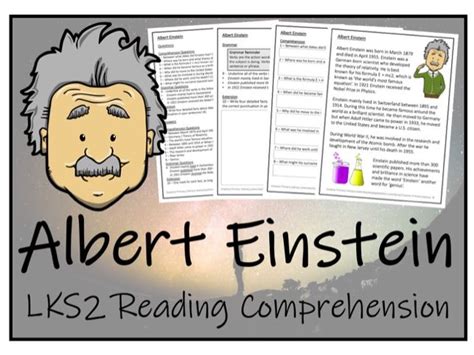 Lks2 Science Albert Einstein Reading Comprehension Activity