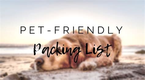 Pet Friendly Packing List Outer Banks Vacation Rental Blog In 2023