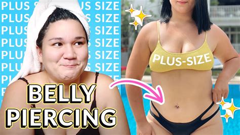 Plus Size Getting Belly Pierced For The First Time 🔥 Becoming A
