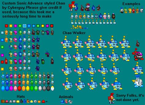 Custom Chao Sonic Advance Style By Cyberguy64 On Deviantart