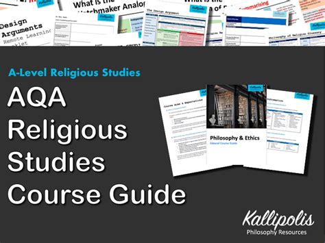 Aqa A Level Religious Studies Course Guide Teaching Resources