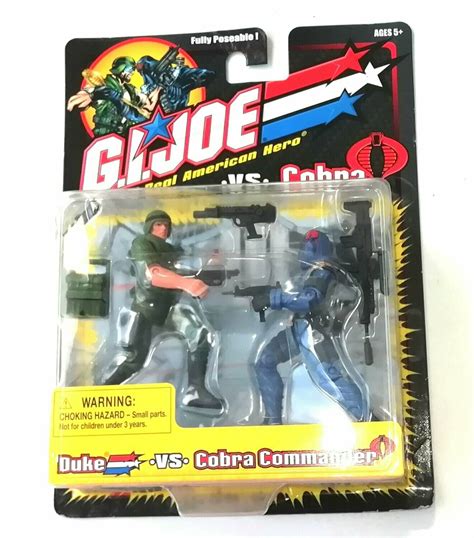 Gi Joe Duke Vs Cobra Commander 2001 Hasbro Toys New On Card