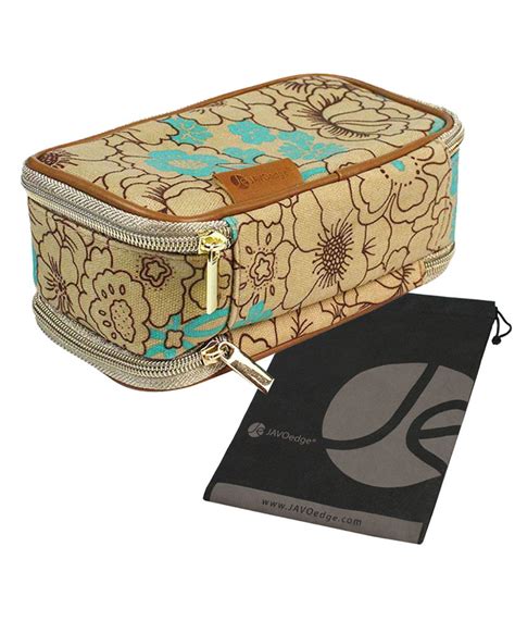 Double Sided Cosmetic Fabric Toiletry And Jewelry Bag Travel Organizer 8 L X 45 H X 35 W