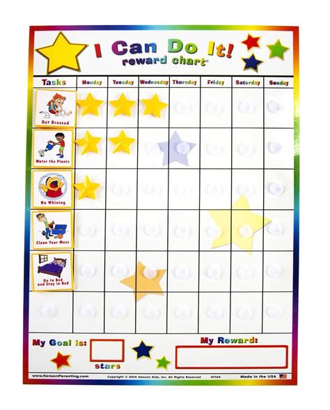 I Can Do It Reward Chart By Kenson Kids Home Behavior Charts