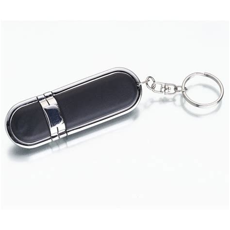 Silverblack Usb Flash Drive Keychain 1 Gb