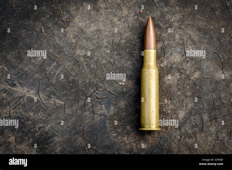 Single 762mm Bullet With Brass Shell Casing Unfired Ammunition For