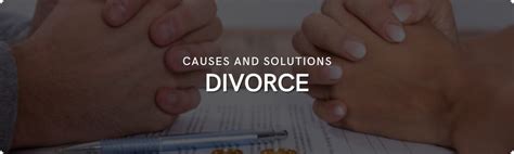 divorce causes and solutions