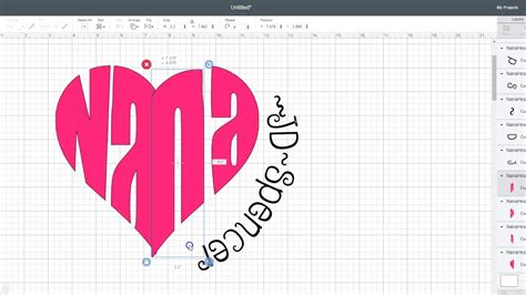Using The Heart Files In Cricut Design Space Youtube