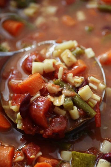Slow Cooker Minestrone Soup Recipe Loaded With Seasonal