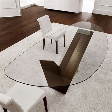 Oval Glass Top Dining Table Oval Glass Dining Table Dining Table Design Modern Dining Room