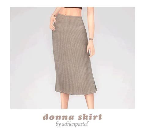 Adrienpastel — 📑 Donna Skirt · Base Game Compatible Female